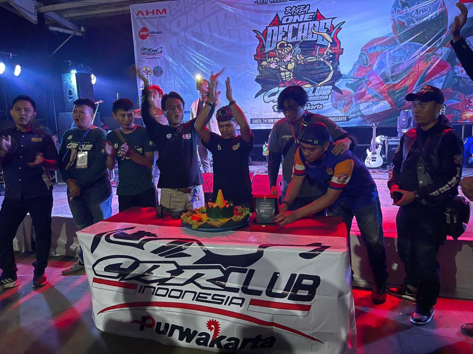 Anniversary Satu Dekade Komunitas Biker Honda CBR Club Indonesia (CCI) Regional Purwakarta