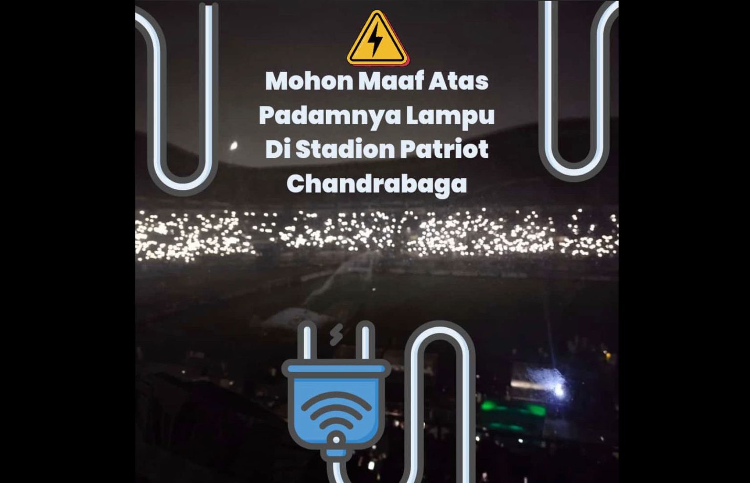 Persija VS Ratchaburi Fc, Insiden Lampu Mati