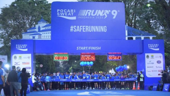 Event Pocari Sweat Run 2023 yang akan diselenggarakan di Kota Bandung pada hari Minggu 30 Juli 2023 (golali.id).