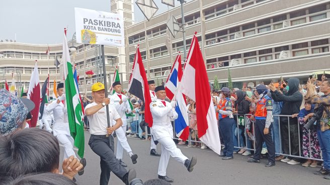 Parade dalam Asia Africa Festival 2023 (Rizki Oktaviani/ Prolitenews).