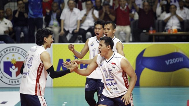 Timnas Voli Indonesia menang 3-0 lawan Filipina pada SEA V League 2023 putaran ke-2 (Antara).
