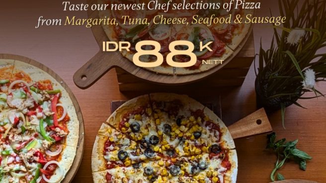 Menu baru Viva La Pizza yang disajikan oleh Vue Palace ARTOTEL Curated (dok Vue Palace).