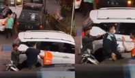 Oknum Anggota TNI memukul tukang parkir di Bandung (Instagram @ahmadsyahroni88)