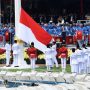 Pengibaran bendera merah putih.