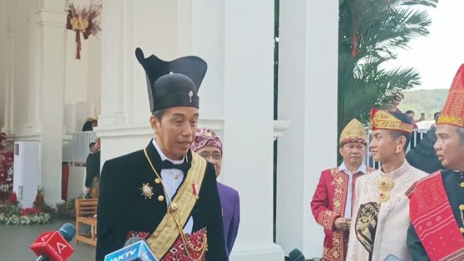 Presiden Jokowi menyampaikan bahwa Upacara HUT RI tahun depan di IKN (Kompas.com).