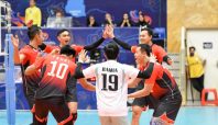 Timnas Voli Putra Indonesia kalah 2-3 dari Korea Selatan pada pertandingan Voli Asia 2023 (ASIANVOLLEYBALL.NET).