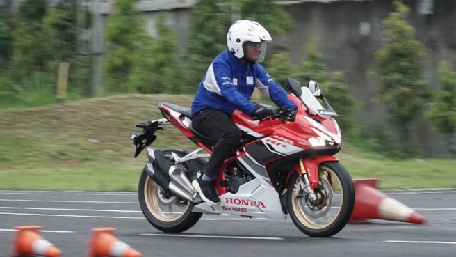 Kendaraan sepeda motor di domisili matic (dok Honda).