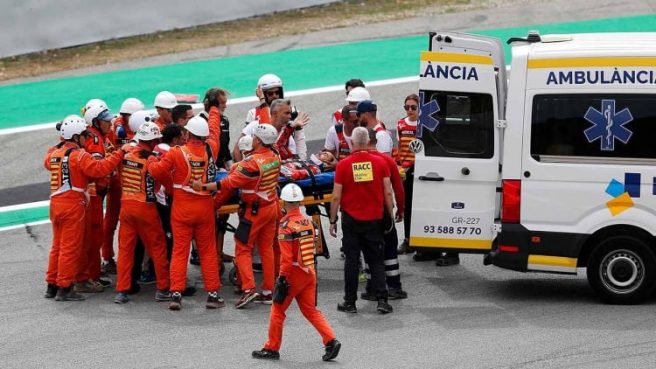 Insiden kecelakaan di MotoGP Catalunya (Bruna Casas)