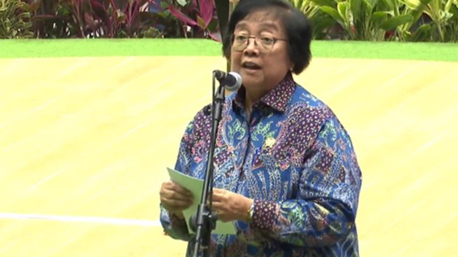 Siti Nurbaya Bakar (Menteri Lingkungan Hidup dan Kehutanan) menghadiri kegiatan Highlight Festival LIKE 2023.