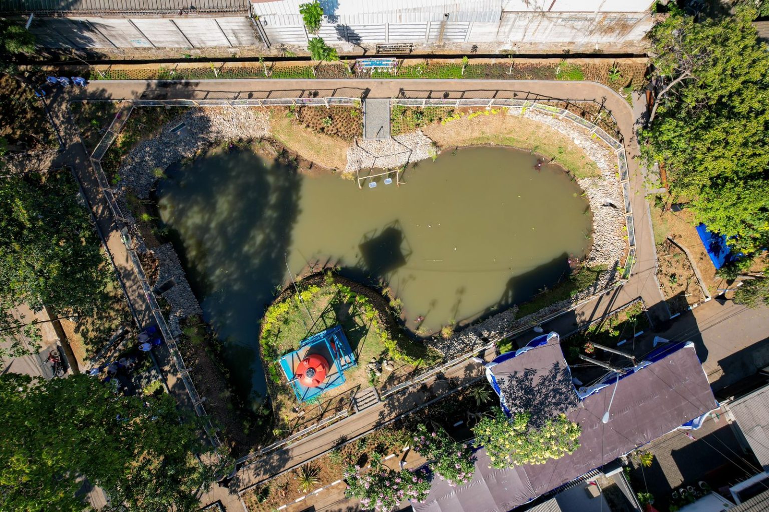 Kolam retensi ke-10 berada di Komplek Dian Permai RW 12 (dok Pemkot Bandung).