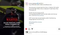 Humas Pemkot Bandung mengumumkan sayembara berhadiah untuk menemukan pencuri lampu di Teras Cihampelas (Instagran Humas Pemkot Bandung)