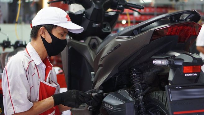 Komponen Sepeda Motor Yang Harus Diperiksa Setelah Mengalami Kecelakaan (dok Honda).