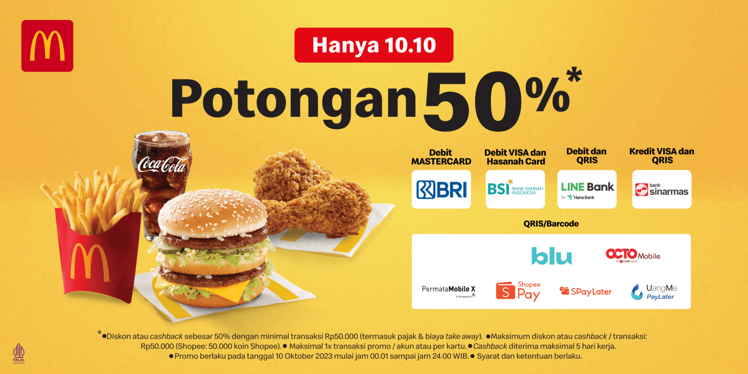 Promo McDonald's di 10.10 (McDonald's).