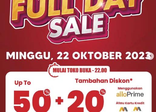 Transmart Full Day Sale Minggu 22 Oktober 2023 (Instagran Transmart).