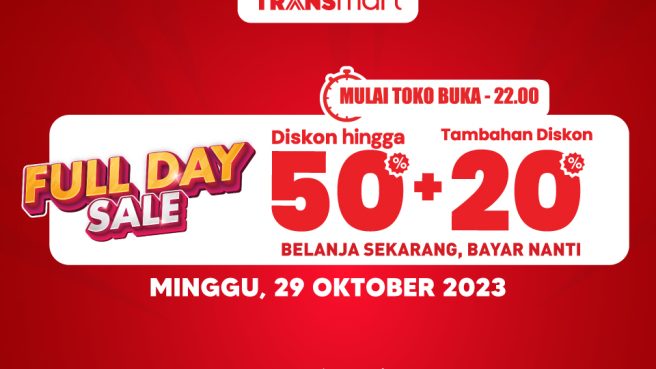 Transmart Full Day Sale Minggu 29 Oktober 2023 (bankmega.com).