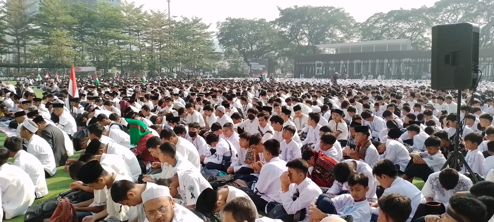 peduli palestina-doa bersama siswa