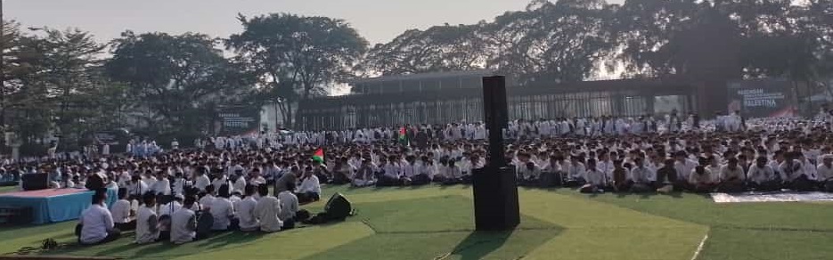 peduli palestina-doa bersama siswa