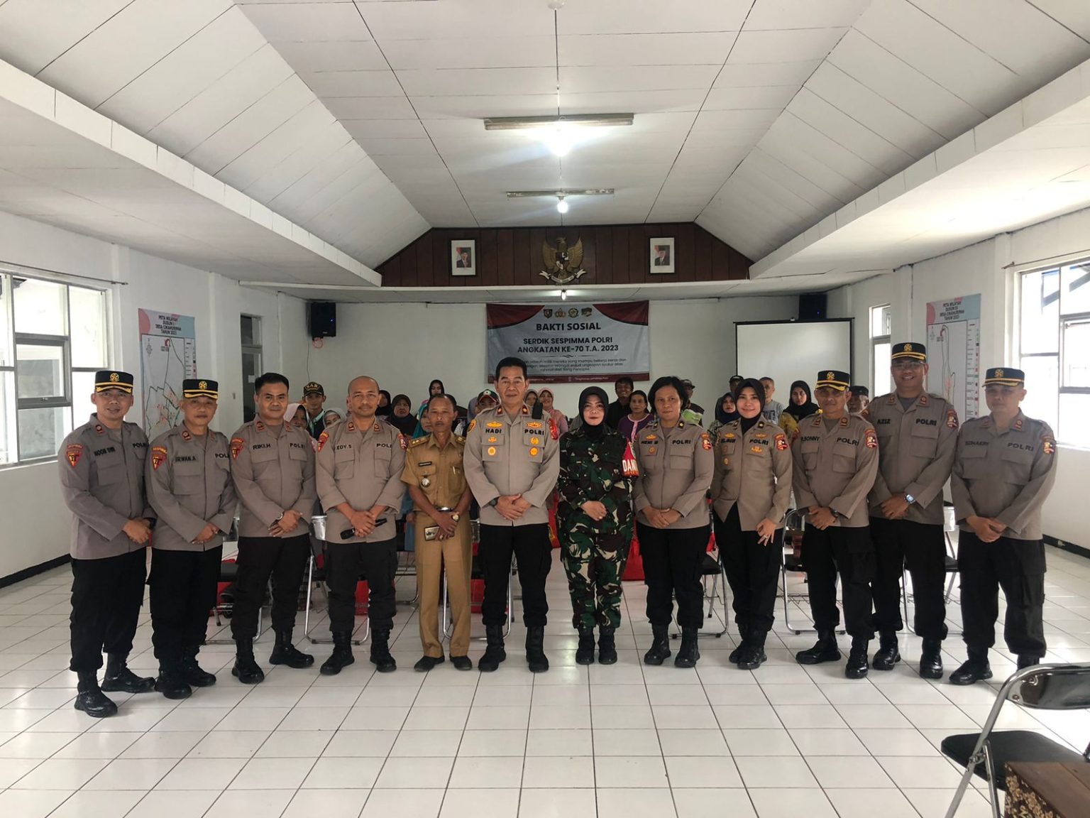 Kegiatan Bansos Serdik Sespimma angkatan 70 T.A 2023 (dok Prolite).