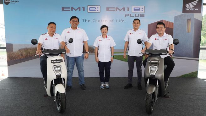 DAM resmi memperkenalkan sepeda motor listrik Honda EM1 e dan Honda EM1 e PLUS (dok Honda).