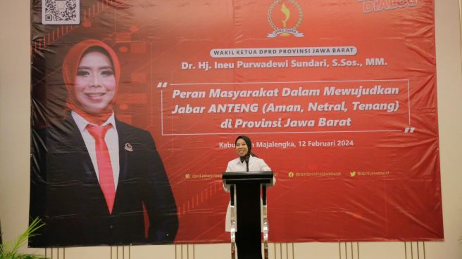 Wakil Ketua DPRD Jabar Ineu Purwadewi Sundari Ajak Masyarakat Mewujudkan Jabar Anteng (dok DPRD Jabar).