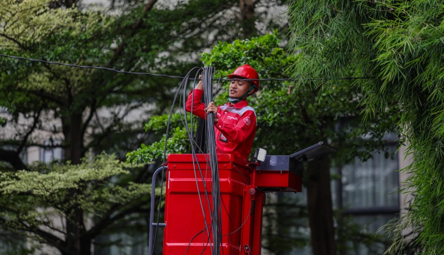 kabel udara jalan riau kota bandung