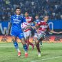 Ciro Alves dalam final Championship Series Liga 1 2023-2024 leg pertama antara Persib Bandung vs Madura United di Stadion Si Jalak Harupat, Soreang, Kabupaten Bandung (Kompas.com).