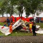 Kecelakaan pesawat latih PK-IFP di BSD menewaskan 3 orang (humas.polri).