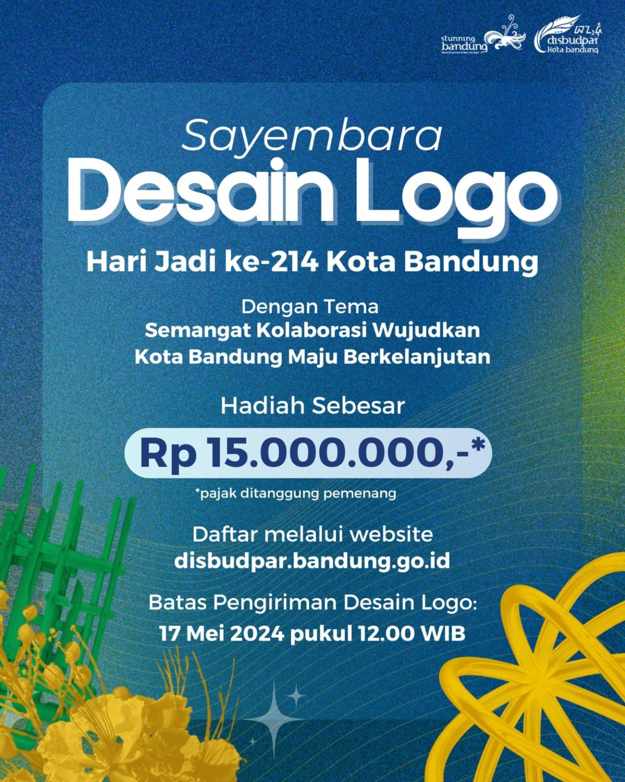 Sayembara Logo HUT Kota Bandung ke 214 (bandung.go.id).