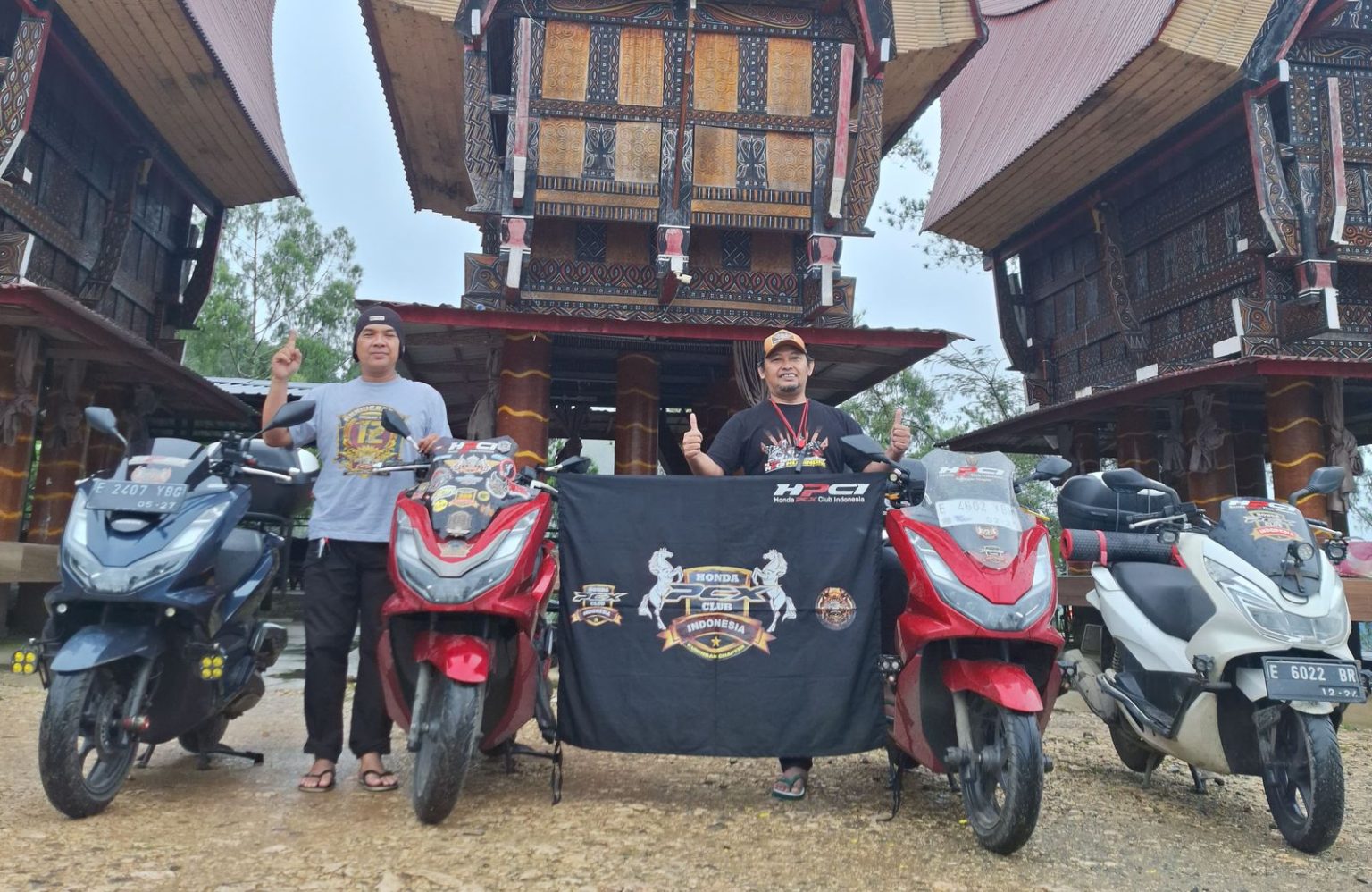 Wakil Jawa Barat Touring Lintas Pulau Meriahkan Gathering Nasional HPCI di Makassar (dok Honda).