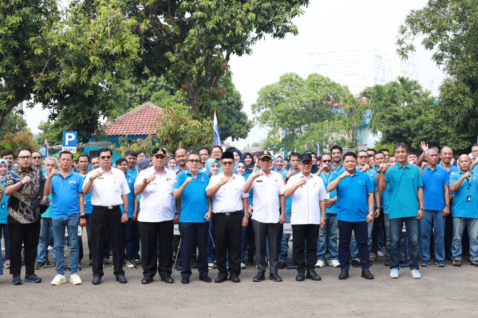 Apel di Lingkungan Kantor Perumda Tirta Patriot, Pj. Wali Kota Bekasi Beri Pengarahan (dok Kota Bekasi).