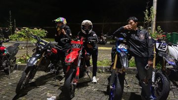 Komunitas CRF Meriahkan Night Ride Supermoto Bogor Raya (dok Honda).