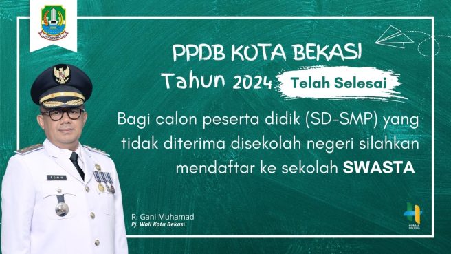 Ribuan Pendaftar PPDB Gagal Masuk Sekolah Negeri, Pemkot Bekasi Imbau Lanjutkan Ke Sekolah Swasta (dok Kota Bekasi).