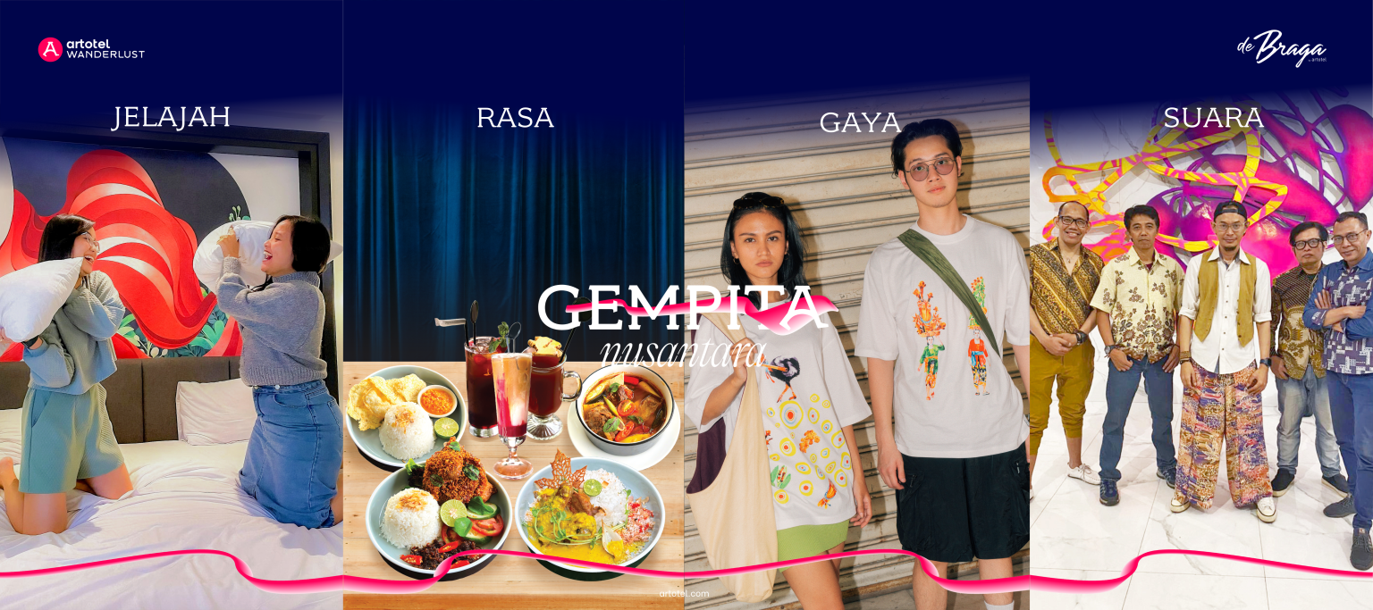 Artotel Wanderlust bersama de Braga hadirkan promo spesial bertajuk “Gempita Nusantara” (dok de Braga).