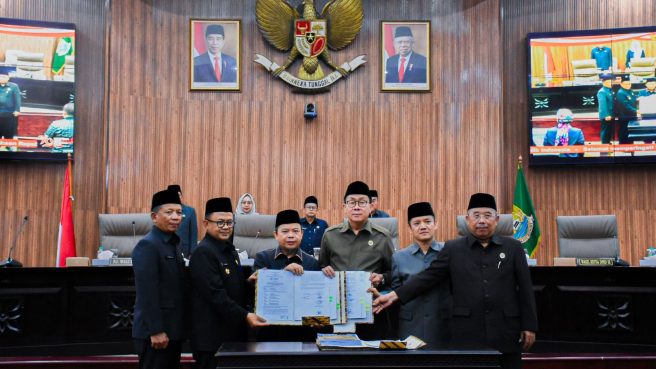 Rapat Paripurna Persetujuan Bersama Rancangan Peraturan Daerah (dok DPRD Bekasi).