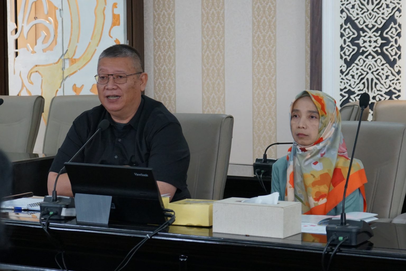 Pejabat Fungsional Pranata Hubungan Masyarakat Ahli Muda Bagian Persidangan dan Perundang-undangan Sekretariat DPRD Jawa Barat M Hafidz saat menerima kunjungan kerja DPRD Kabupaten Malinau Provinsi Kalimantan Utara (dok DPRD Provinsi).