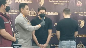 Andrew Andika di tangkap atas kasus narkoba jenis sabu (detikhot).