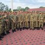 Para menteri kabinet merah putih di Akademi Militer (Akmil) (cnnindonesia).