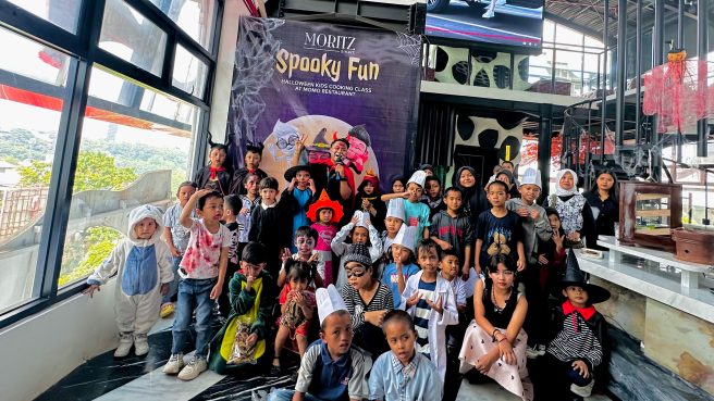 Rayakan Spooky Fun Halloween Kids Cooking Class di Moritz Smart Bandung (Rizki Oktaviani Prolitenews.com).