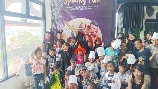 Rayakan Spooky Fun Halloween Kids Cooking Class di Moritz Smart Bandung (Rizki Oktaviani Prolitenews.com).