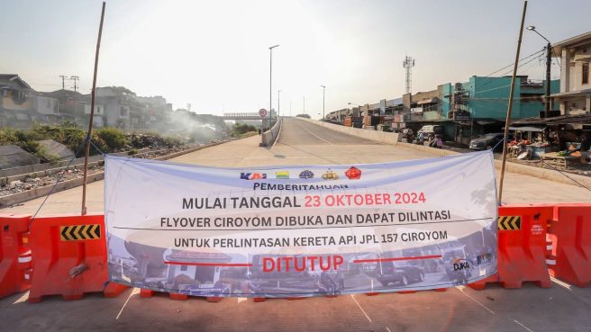 flyover ciroyom kembali dibuka - sempat ditutup