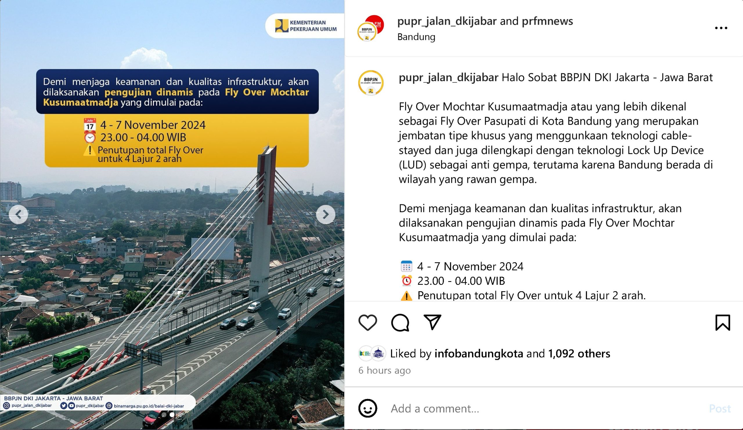 Instagram @BBPJNDKIJakarta-Jawa Barat