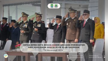 Ketua DPRD Kota Bekasi Hadir Dalam Peringatan Hari Pahlawan (dok DPRD Kota Bekasi).