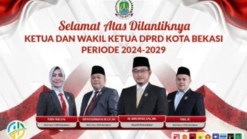 Susunan 4 Pimpinan DPRD Kota Bekasi Periode 2024 - 2029 (dok DPRD Kota Bekasi).