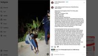 Tim Prabu Presisi terima laporan wanita yang ditinggal di hutan oleh teman lelakinya (Instagram @prabu.lodaya.presisi).