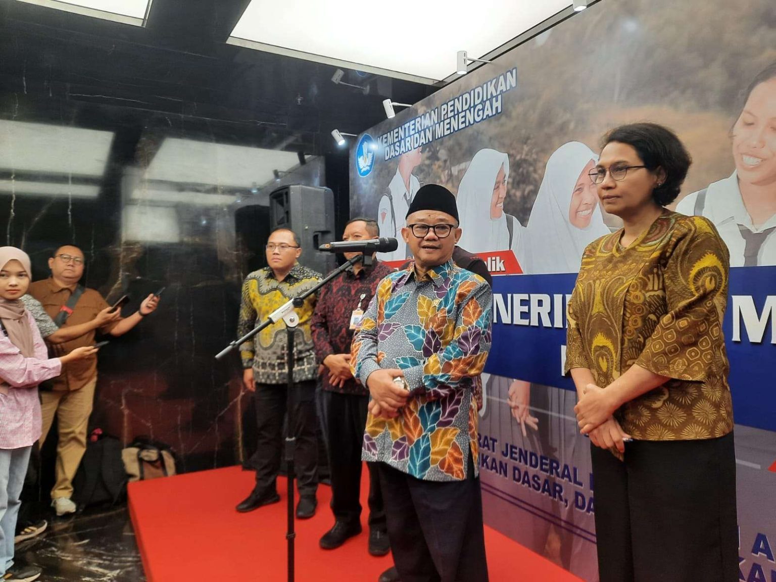 Mendikdasmen Abdul Mu'ti resmi merubah sistem PPDB menjadi SPMB 2025 (RRI).