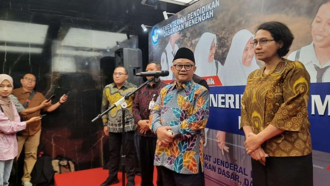 Mendikdasmen Abdul Mu'ti resmi merubah sistem PPDB menjadi SPMB 2025 (RRI).