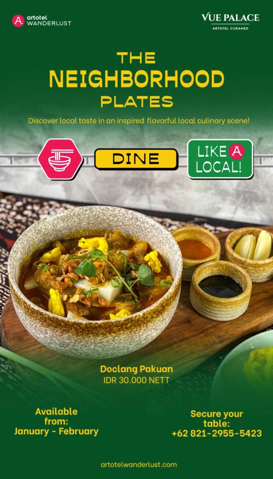 VUE PALACE MENDUKUNG KAMPANYE “LIKE A LOCAL” DARI ARTOTEL GROUP UNTUK TAHUN 2025 (dok Vue Palace).