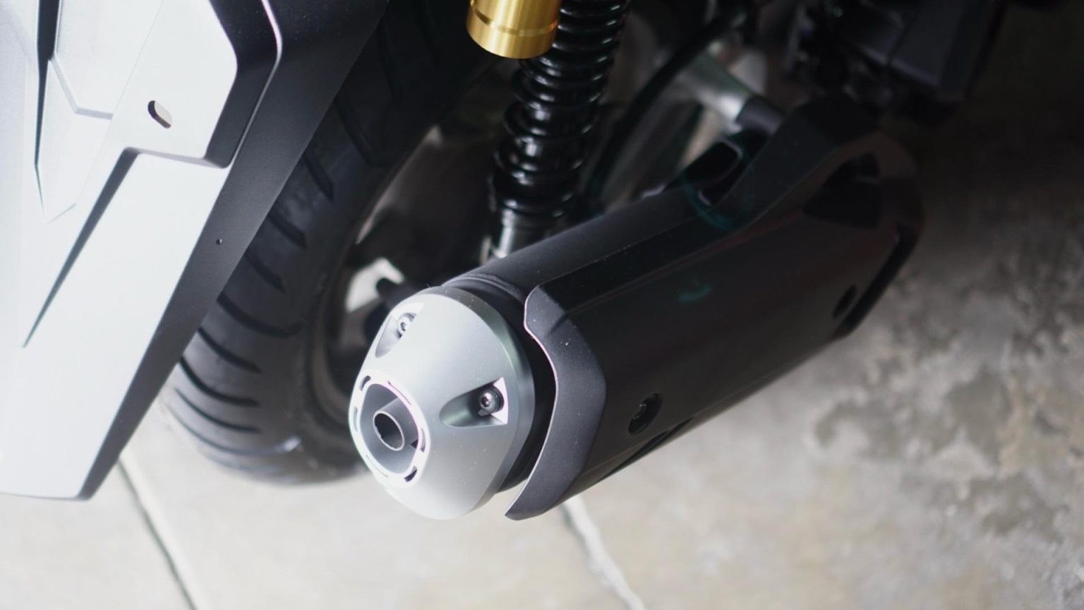 Fungsi pelindung knalpot pada sepeda motor (dok Honda).