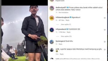 Oknum bobotoh perusak fasilitas stadion GBLA di laga Persib vs Persis Solo (Instagram Dedi Mulyadi).