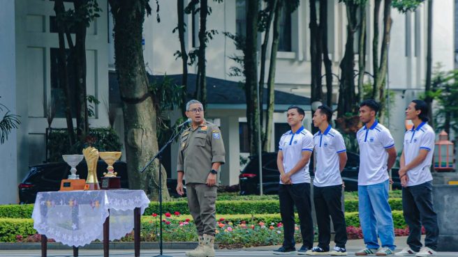 Pemkot Bandung gelar apel pengamanan konvoi Persib Juara Liga 1 (dok Pemkot).